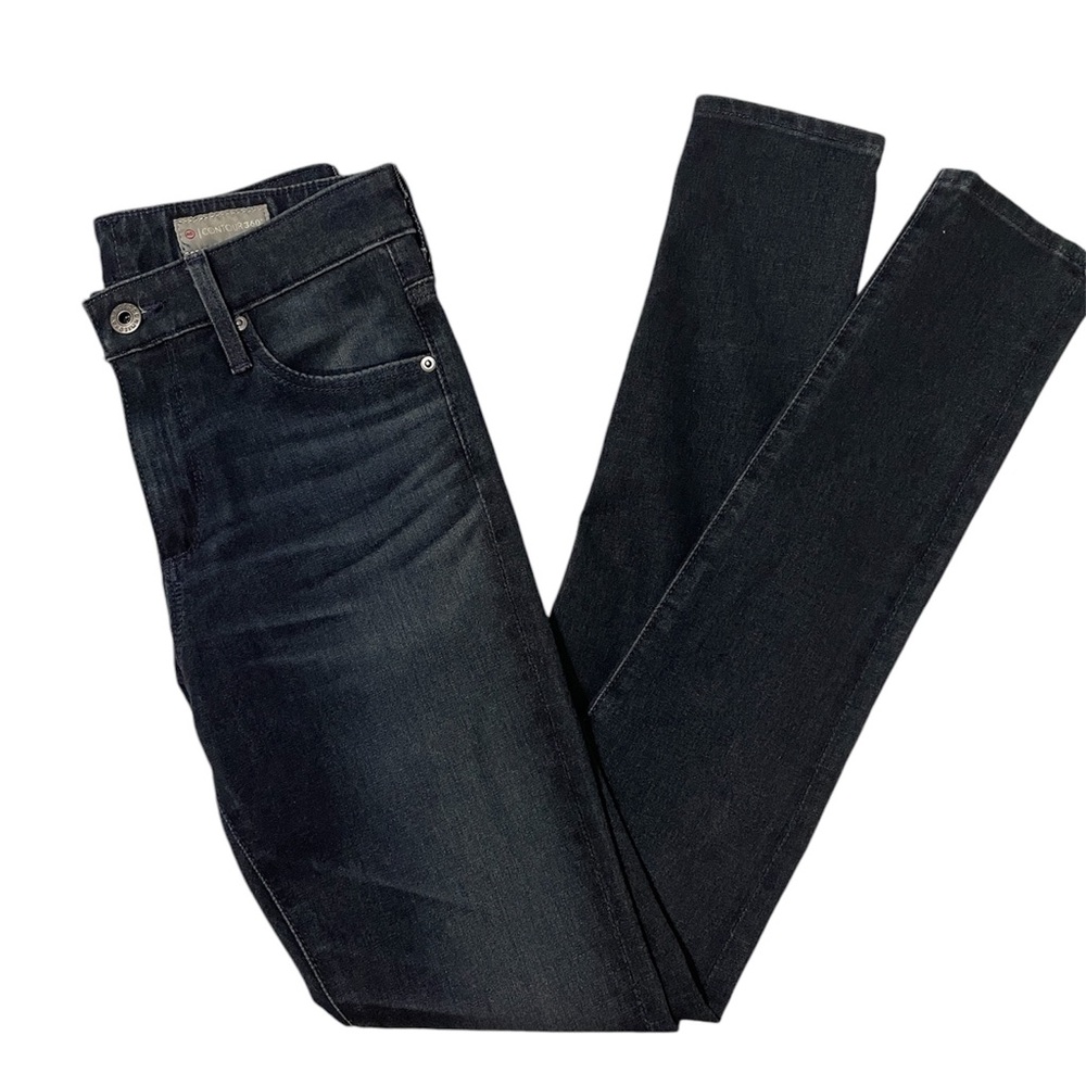 AG Women's Farrah Skinny Ankle High Rise Jeans Dark Grey Size 24R